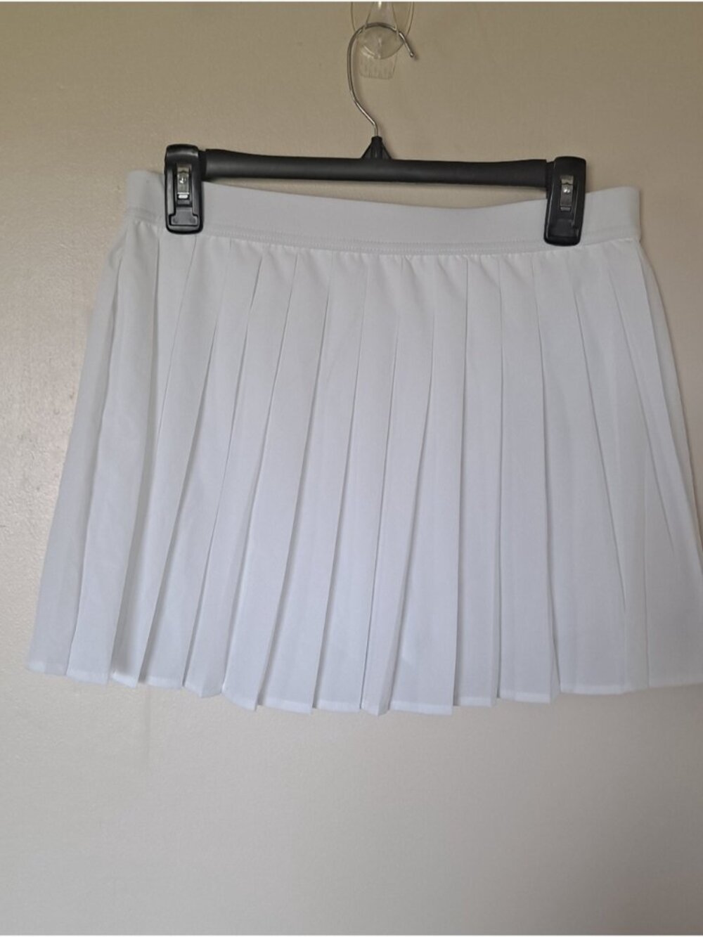 White Pleated Mini Skirt